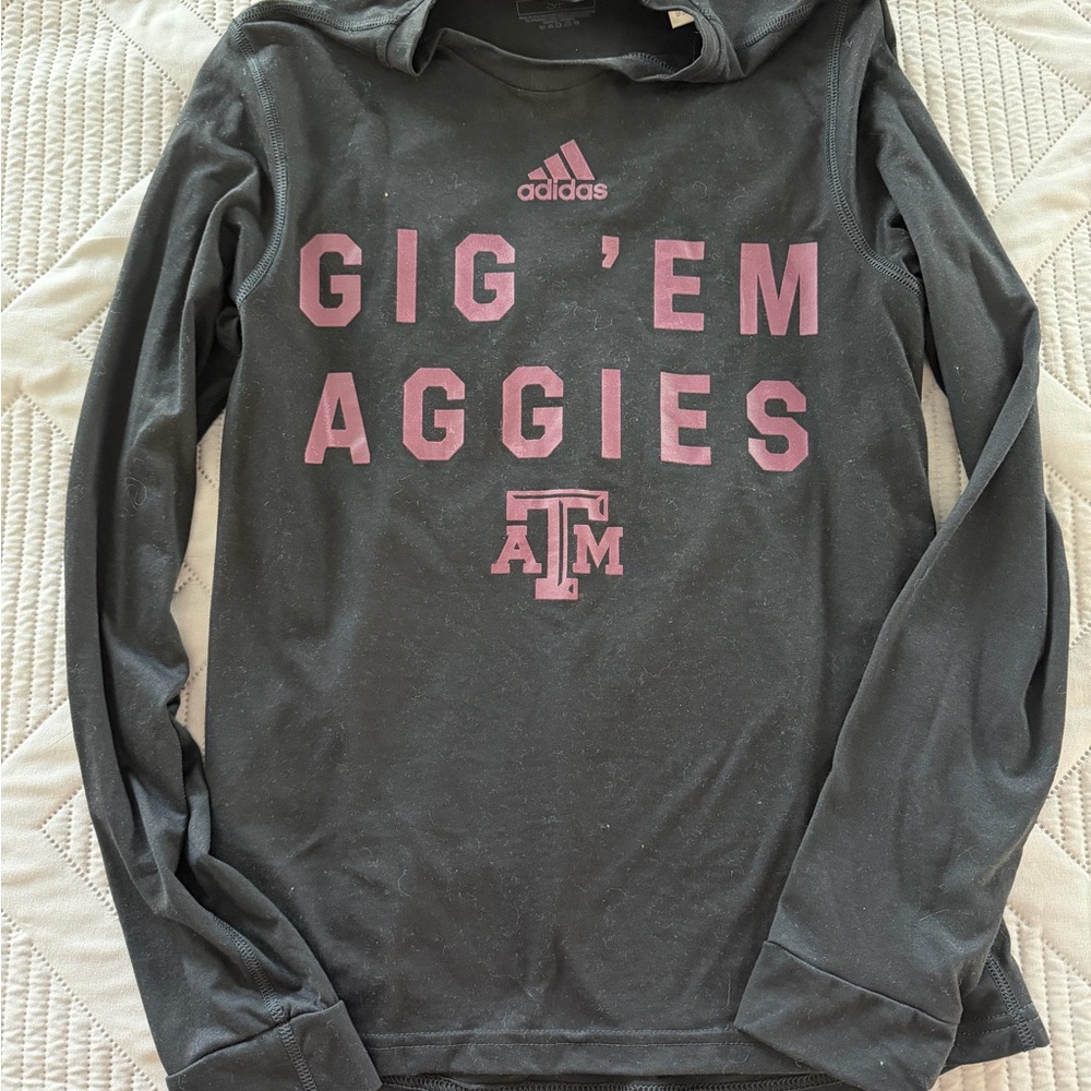 Adidas Black Texas A&M Long sleeve Shirt